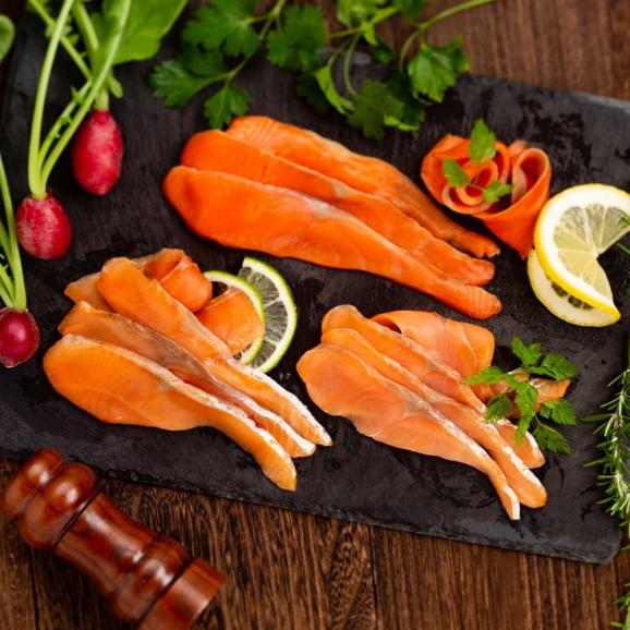 28-50 無添加天然・スモークサーモン三種食べくらべ(2セット)【2026年4月以降発送】02