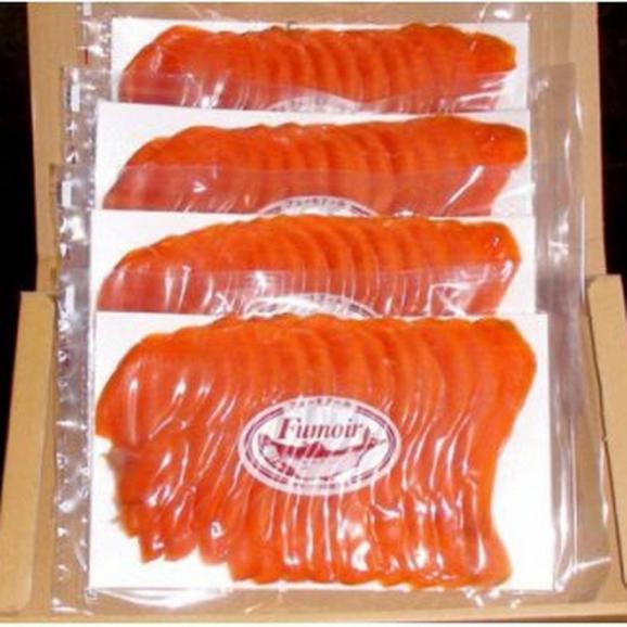 26-51 天然紅鮭無添加スモークサーモン半身(スライス４分割)【2026年4月以降発送】02