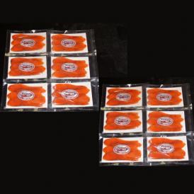 28-53 無添加天然紅鮭・スモークサーモン食べ切りサイズ(2セット)【ひとり晩酌・家飲みにピッタリ】【2026年4月以降発送】