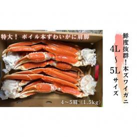 23-53 【特大4L～5L】ボイル本ずわいがに肩脚　4～5肩(約1.5kg)