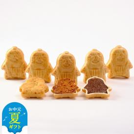 12-233 【お中元】「紋太くん最中」和洋折衷15個セット（小豆餡・チョコ・フロランタン・和風さぶれ）