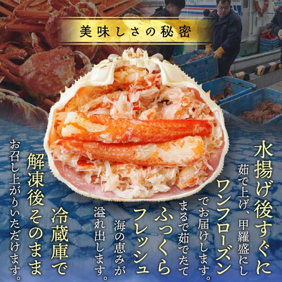 16-117 【お中元】極上！茹で上げカニ甲羅盛４個(棒肉のせ)【カニミソたっぷり】04