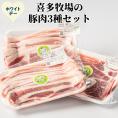 10-586 【ホワイトデー】喜多牧場の豚肉3種セット