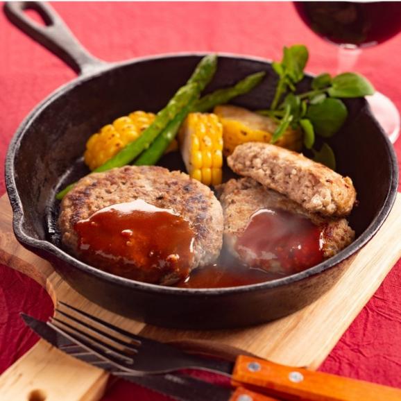 11-223 【ホワイトデー】喜多牧場の手づくり牛・豚ハンバーグ4パック03