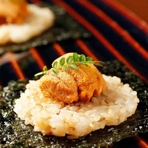 ［バンブー グラッシィ 恵比寿店（渋谷）］【黒毛和牛OMAKASE】黒毛和牛ランプステーキ、生雲丹、メカジキのカツレツなど全7品＜2名様分＞02