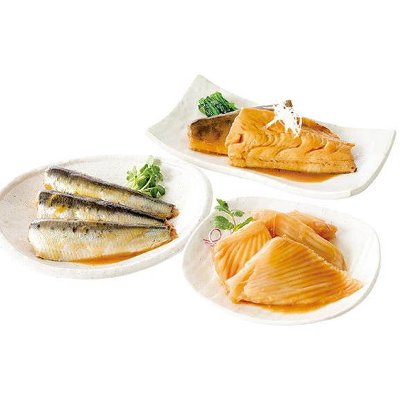 銀くま　お手軽煮付けセット　3種【送料無料】【夏ギフト・御中元】お中元　かすべ　ほっけ　いわし02
