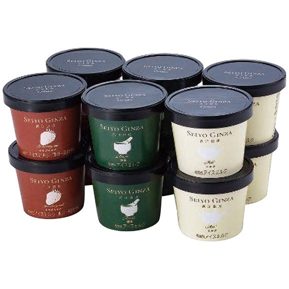 西洋銀座監修ジェラードセット　３種12個【送料無料】【冬ギフト・御歳暮】お歳暮　アイス02