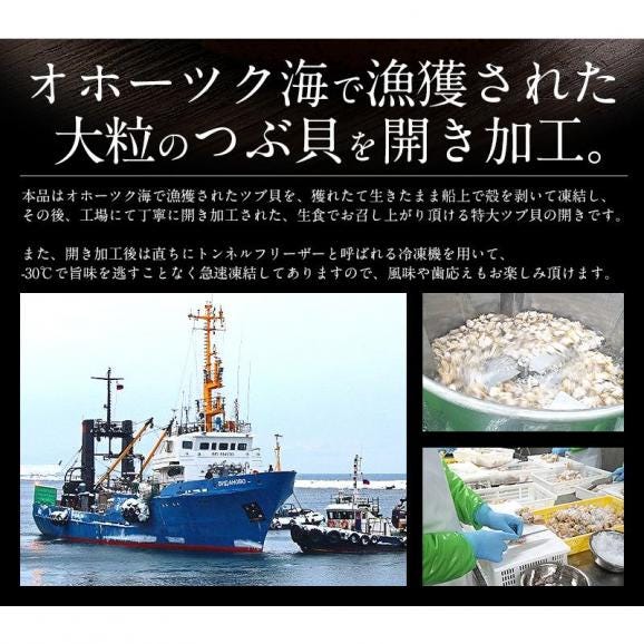 つぶ貝 ツブ貝 粒貝 つぶ貝開き 500g バイ貝 ばい貝 特大サイズ 刺身 冬グルメ 冬ギフト03