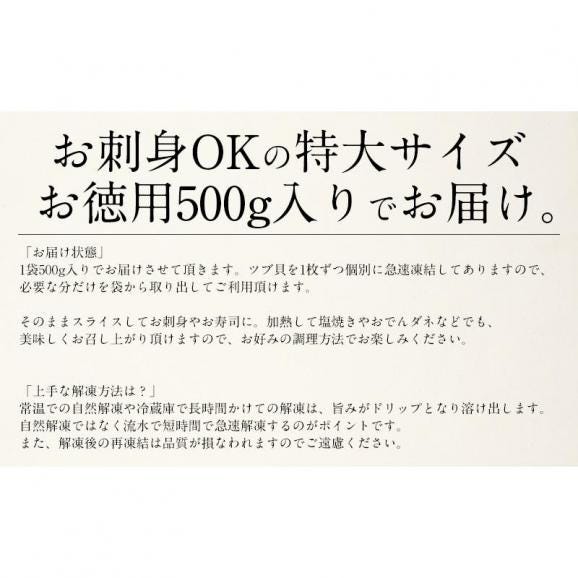 つぶ貝 ツブ貝 粒貝 つぶ貝開き 500g バイ貝 ばい貝 特大サイズ 刺身 冬グルメ 冬ギフト05