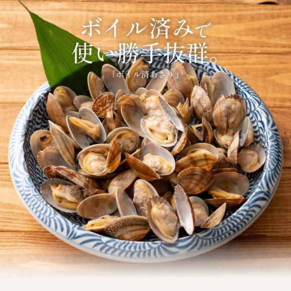 殻付き アサリ あさり ボイル済み 砂抜き 1kg（500ｇ×2Ｐ） 冷凍食品 貝 浅利 旨み 出汁 02