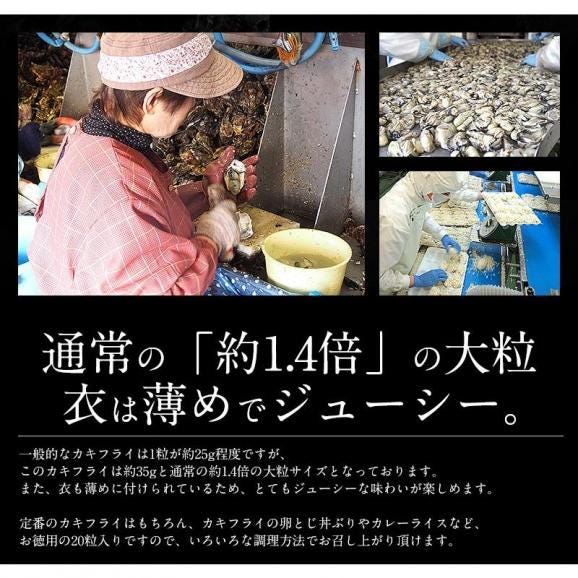 カキフライ 700g（大粒20粒） 牡蠣フライ カキ 牡蠣 かき 04