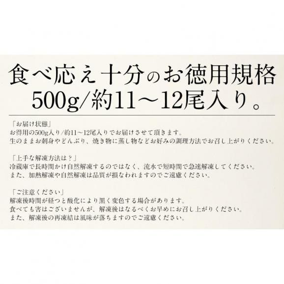 ボタンエビ 500g（約11?12尾入り） ぼたんえび 牡丹海05