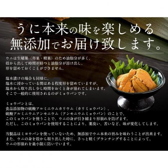 ウニ うに 400g（100g×4パック）無添加 雲丹03