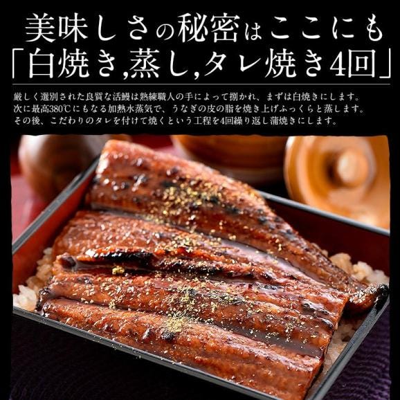 蒲焼き ＆ 刻みうなぎセット 国産 約360g（特大サイズ200g×1尾、刻みうなぎ80g×2袋）03