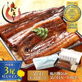 うなぎ 蒲焼き 国産 無頭 特大サイズ 約200g×3尾