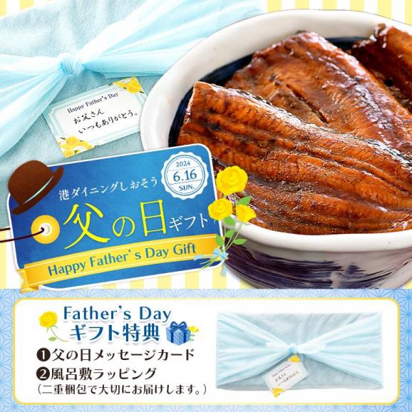 【父の日ギフトセット】うなぎ 蒲焼き 国産 無頭 大サイズ 165g前後×2尾02