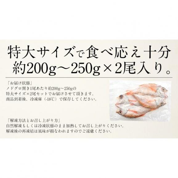 のどぐろ 干物 一夜干し 浜田 約200?250g×2尾 特大サイズ06
