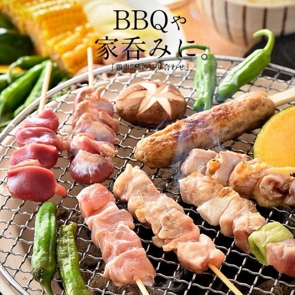 焼き鳥 5種類盛り合わせ 50本セット02