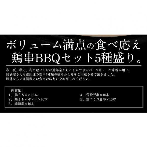 焼き鳥 5種類盛り合わせ 50本セット03