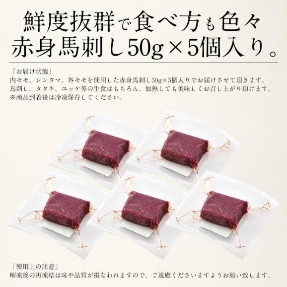 馬刺し 馬肉 2セット（50g×10個）06