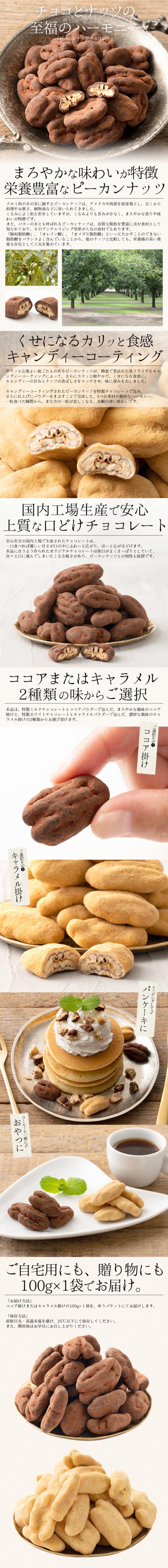 ピーカンナッツ キャラメル掛け 100g（1袋）｜港ダイニングしおそうの