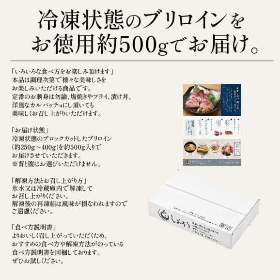 ぶり 刺身 ブリ ロイン 500g超冷薫 業務用06