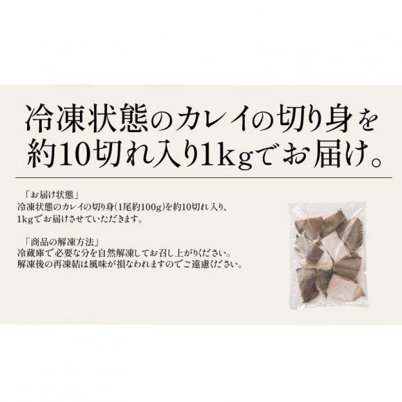 カレイ 高級 越前カレイ 切り身 1kg（約100g×10切）06