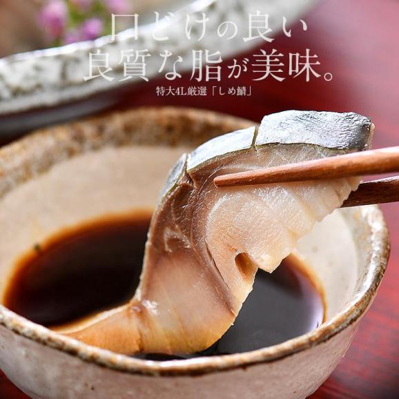 しめ鯖 特大 4L 約180g前後×1枚 しめさば02
