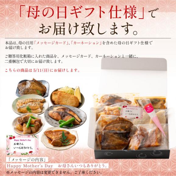 母の日 惣菜セット 手作り 総重量約1kg さば味噌煮 ブリ照り焼き 赤魚煮物　カレイ煮物 アジフライ 豚バラ大根 煮付け 照り焼き 味噌煮 さば05