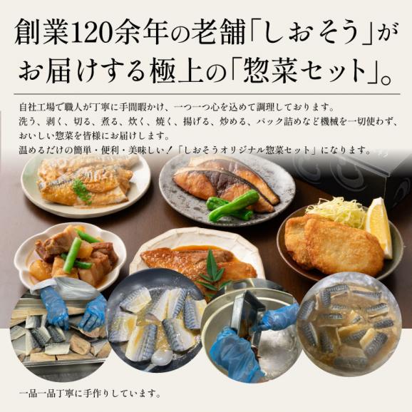 惣菜セット 手作り 総重量約1kg さば味噌煮 ブリ照り焼き 赤魚煮物　カレイ煮物 アジフライ 豚バラ大根 煮付け 照り焼き 味噌煮 さば03