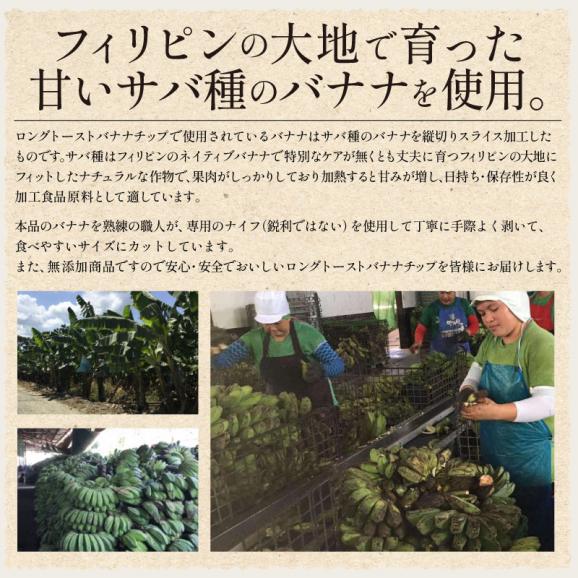 無添加 バナナチップス バナナ チップス ロングトースト バナナチップ 300g ドライフルーツ 食品添加物不使用 甘さ控えめ お徳用 おやつ 間食 シリアル ヨーグルト トッピング エネルギー補給 04