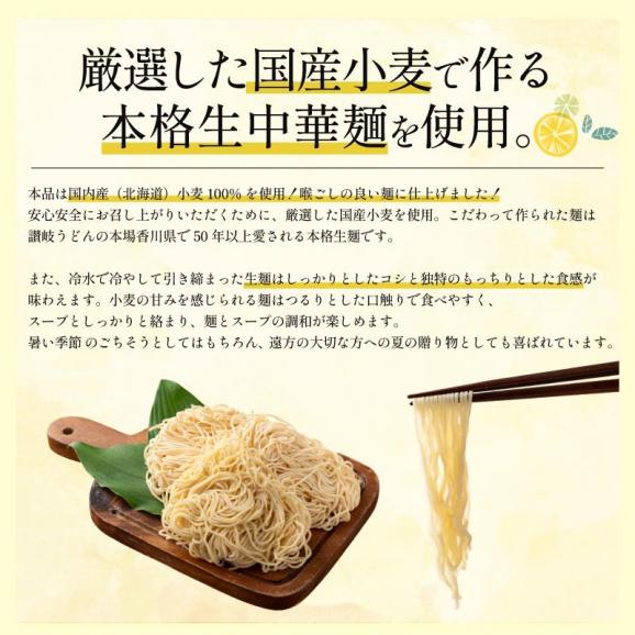 冷やし中華 レモンちゃん さわやかレモンスープ付 6食セット（麺100g スープ60g） 送料無料1,000円ポッキリ04