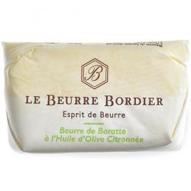 フランス産 ボルディエ［Bordier］バター オリーブオイル＆レモン125g［賞味期限：2週間前後］［冷蔵/冷凍］