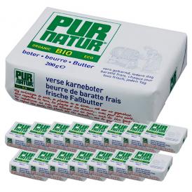 ベルギー産 PUR NATUR発酵バター(食塩不使用)200g×16個［冷蔵］【3～4営業日以内に出荷】【送料無料】