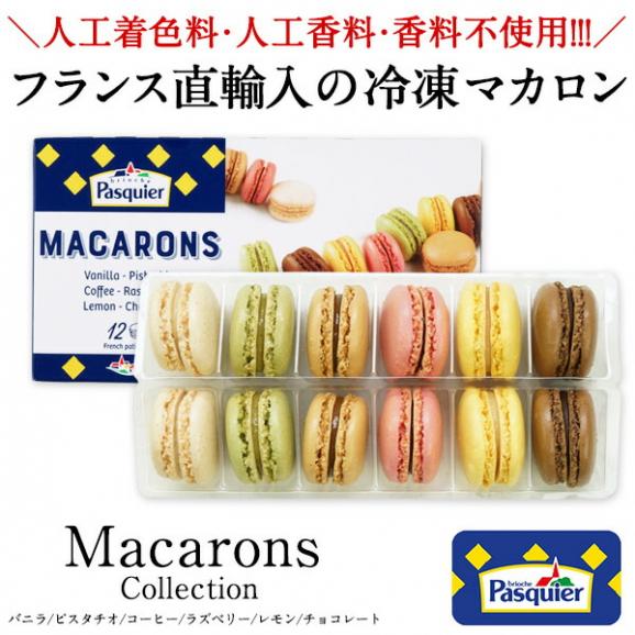 ケーキ屋さんやカフェと同じ味わいをご家庭で！ BRIOCHE PASQUIER［ブリオッシュ パスキエ］パスキエ マカロンコレクション（6種各2個）［冷凍のみ］ 【3〜4営業日以内に出荷】05