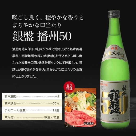 富山の金賞蔵“銀盤酒造”味わい尽くし純米大吟醸飲み比べ720ml 5本組セット[原酒・生貯蔵酒入り]【送料無料】［常温］【3～4営業日以内に出荷】03