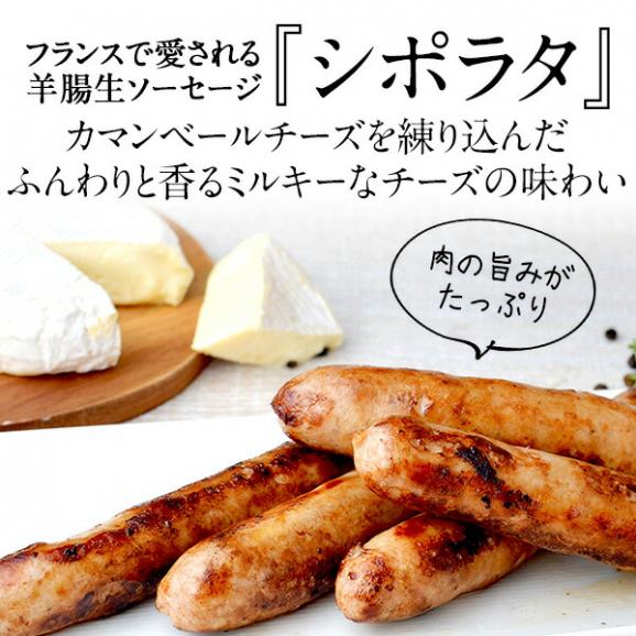 デリスドゥクロベール フランス産 シポラタ カマンベール 500g（カマンベールチーズ入粗挽き生ソーセージ）［冷凍］【3～4営業日以内に出荷】12個まで1配送でお届け03