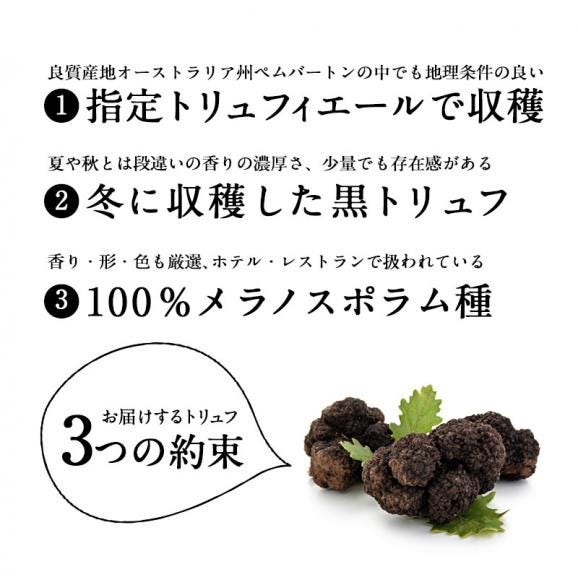 ［予約販売］［フレッシュ］オーストラリア産 黒トリュフ【1P＝約50g】不定貫商品［125円/1g再計算］【送料無料】02