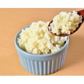 カリフラワーを米粒大に細かくカットしたもので、ご飯の変わりにカレーやリゾットなどに使用したり