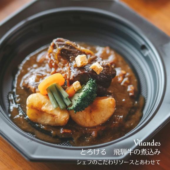 【ぐるすぐり限定】【２名様分】【1ランク上のフレンチフルコースのお取り寄せ】~シェフの盛ったそのまま冷蔵便でお届け~前菜、スープ、オマール海老料理、お肉料理【岐阜の自慢_飛騨牛のラグー】、デザート～05