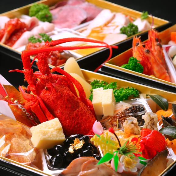 【2026おせち】【肉料理中心】冷蔵おせち三段重「和み（なごみ）」4〜6人様用｜「肉料理の多さ」が特徴のＢＩＧな冷蔵おせち！｜冷蔵｜解凍不要｜03