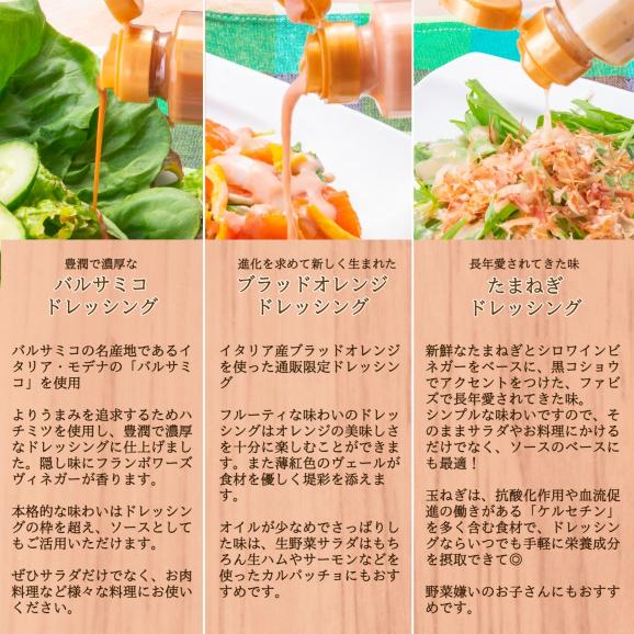 かけるだけでサラダが銀座イタリアンの味に！ 銀座イタリアンのシェフが作る ドレッシング 3種セット ギフトに便利な箱付き06
