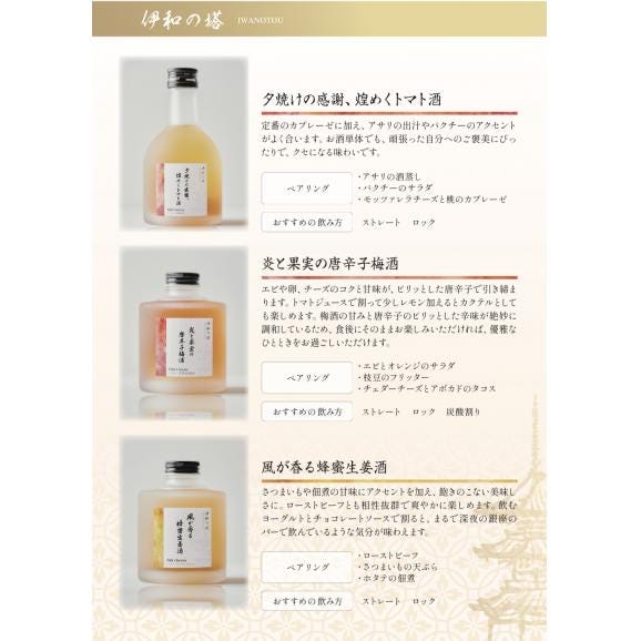  《期間限定30%オフSALE中》銀座イタリアンファビズ 伊和の塔 ギフトセット お酒 プレゼント ギフト 女性 誕生日 記念日 贈り物 贈答 梅酒ベジタブルブレンド 05