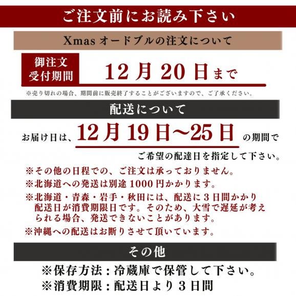 【冷蔵】クリスマスオードブル「華」 洋風 イタリアン06