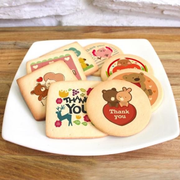 2024 季節限定 桜 プリント クッキー メッセージ クッキー 15枚セット 個包装 箱入り お礼 ギフト ショークッキー06