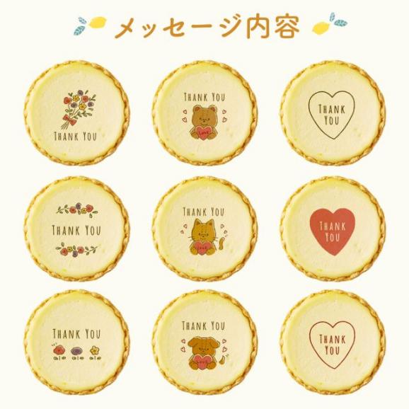 【 送料無料 ギフト 】 Thank You メッセージ 2024 チーズタルト チーズケーキ タルト フロマージュ 18個(9個入×2箱)イラスト02