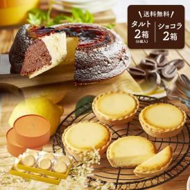 【 父の日 ギフト 】 メッセージ チーズケーキ タルト フロマージュ 6個(6個入×2箱) 天空のチーズケーキ ショコラ 2箱 セット お菓子