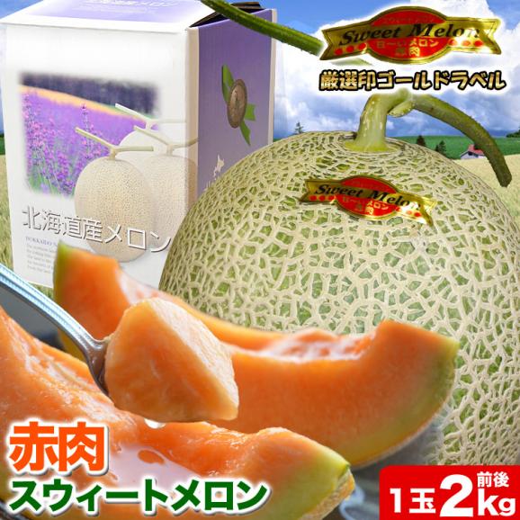 2026年収穫予約 特大 赤肉スイートメロン 北海道産 2kg前後×2玉 めろん お届け日指定不可無効 2026年7月上旬~中旬前後頃よりご注文順に発送01