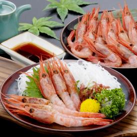 【3L】 甘えび 1kg 前後 ［ (オス 卵なし) (メス 子持ち 卵あり) 混合］ エビ 海老 蝦 刺身 寿司 手巻き寿し 海鮮丼