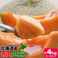 2026年収穫予約 メロン　赤肉　北海道産 約4kg　2〜4玉入　めろん わけあり 訳有　お届け日指定不可無効　2026年7月下旬前後頃よりご注文順に発送 玉数指定不可